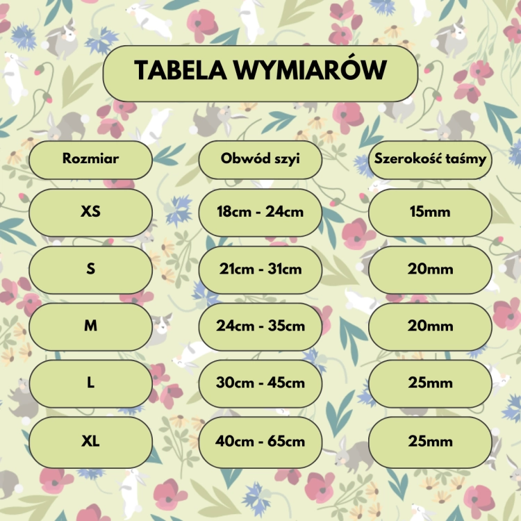 Obroża z klamrą - Zające na łące.png