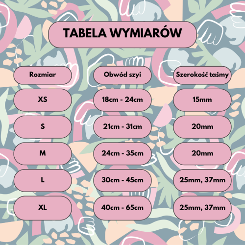 Tabela wymiarów Obroża z klamrą - Urban Jungle.png